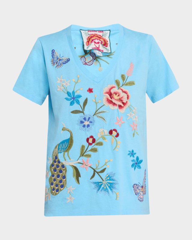 Embroidered Cotton Tee